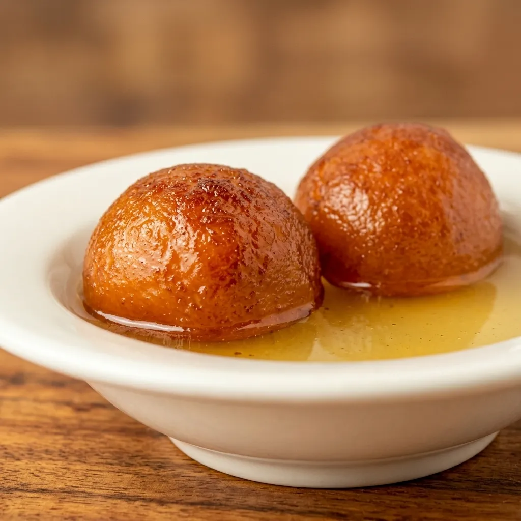 Gulab Jamun at New Delhi Indian Restaurant in Saskatoon