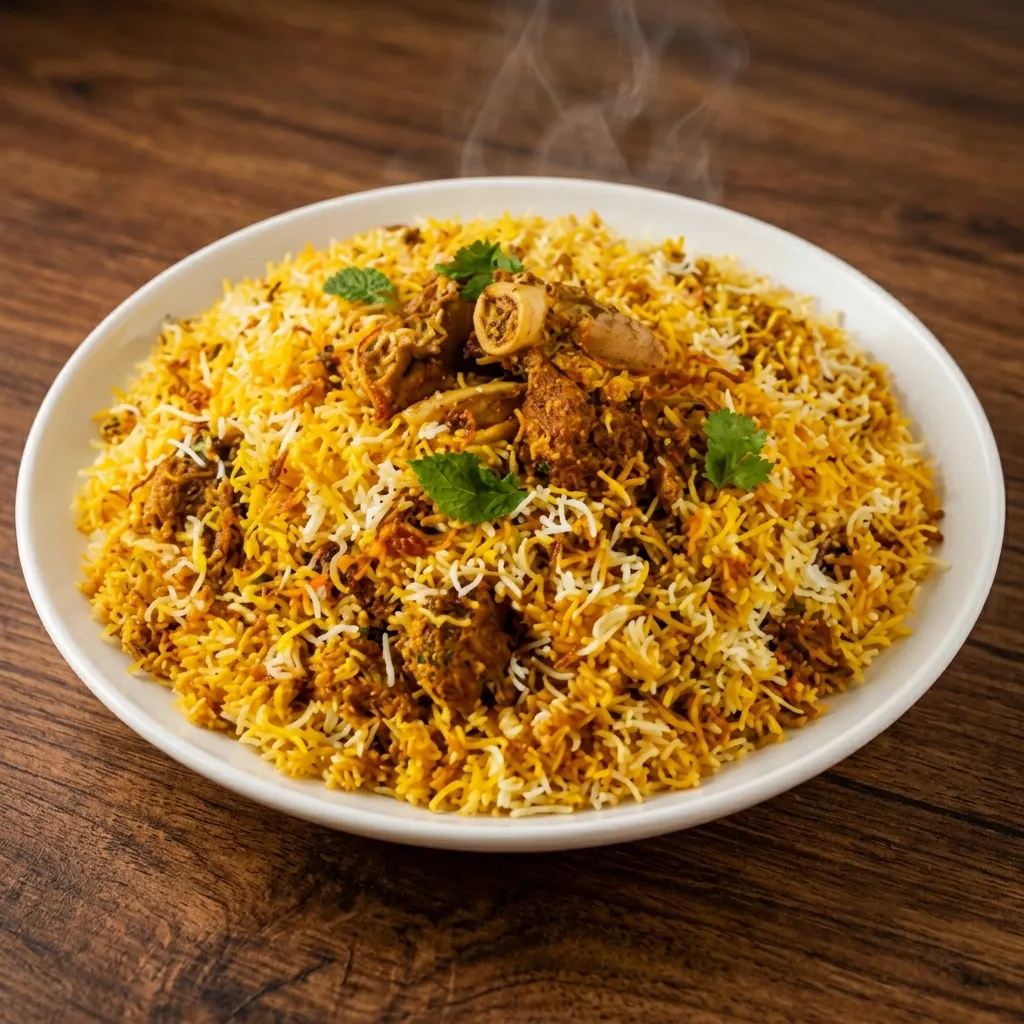 Lamb Biryani at New Delhi Indian Restaurant in Saskatoon
